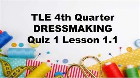 1 Q4 TLE Dressmaking .
